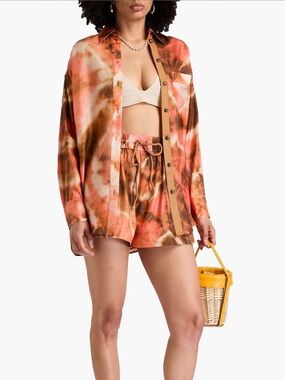 Zimmermann Matching Tie-Dyed Silk Set
